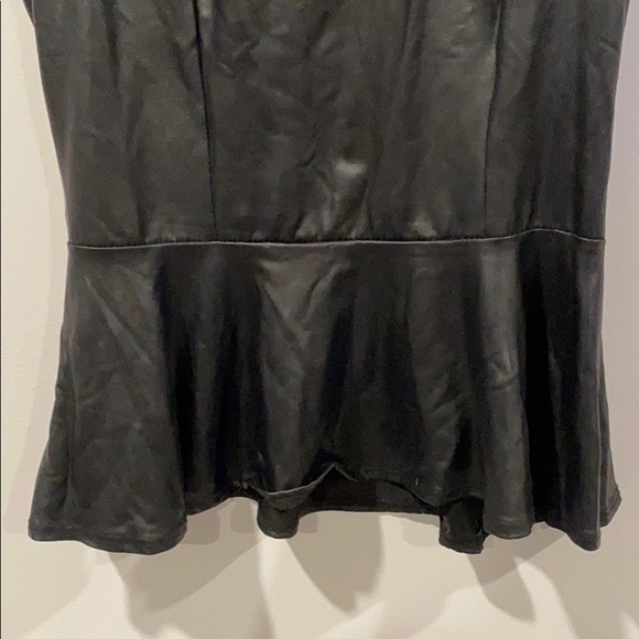 black polyester • lace top • size M  never worn - Picture 3 of 6